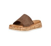 Pantolette GABOR COMFORT "Gabor Comfort Pantoletten Veloursleder", Gr. 41, whisky, Veloursleder, Schuhe Pantolette (29795816-41)