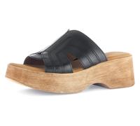 Gabor Fashion Plateau Pantolette schwarz Nappa 64.521.27 für Damen, schwarz, Gr. 37 EU / 4 UK