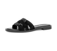 Pantolette GABOR, Damen, Gr. 37, schwarz, Ziegenveloursleder, festlich, Schuhe Pantolette, Blockabsatz, Sommerschuh, Schlupfschuh, Zierspange mit Schmucksteinen (57382637-37) schwarz