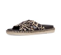 Pantolette GABOR, Herren, Gr. 38, leo, Ziegenveloursleder, Schuhe Pantolette, Plateau, Sommerschuh, Schlupfschuh in modischer Optik (36366966-38) leo