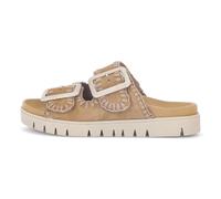 Pantolette GABOR "Gabor Pantoletten Leder", Damen, Gr. 42, hellbraun, Leder, Schuhe Pantolette (47108532-42) hellbraun