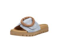 Pantolette GABOR "Gabor Pantoletten Leder", Herren, Gr. 42, sky, Leder, Schuhe Pantolette (62783000-42) sky