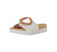 Gabor Damen Pantoletten Best Fitting – Schlupfschuhe/Slides, Weiß (Cognac) Gr. 41 / 7.5 UK