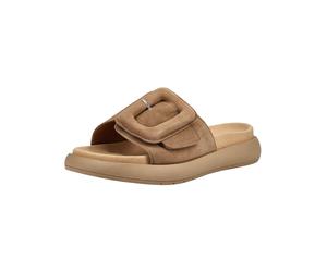 Pantolette GABOR "Gabor Pantoletten Veloursleder", Herren, Gr. 37, braun, Veloursleder, Schuhe Pantolette (89741948-37) braun