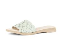 Pantolette GABOR, Herren, Gr. 38, pistazie, Nappaleder, Schuhe Pantolette, Blockabsatz, Sommerschuh mit hübschen Flechtriemen (28482449-38) pistazie