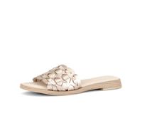Pantolette GABOR "Pantolette", Damen, Gr. 38,5, beige (gold), Schuhe Pantolette (19594544-38,5) gold