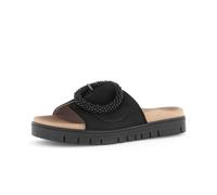 Gabor Pantolette Leder Damen Schwarz Größe 38