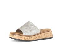 Pantolette GABOR "Pantolette", Damen, Gr. 42, silber (beige), Schuhe Pantolette (93510169-42) beige