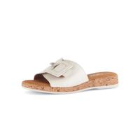 Pantolette GABOR "Pantolette Lackleder", Damen, Gr. 41, creme, Schuhe Pantolette (37384936-41) creme