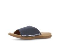 Pantolette GABOR "Pantolette Rauleder", Damen, Gr. 37, blau, Schuhe Pantolette (41729647-37) blau