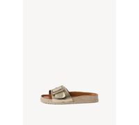 Tamaris Da.-Pantolette für Damen, gold, Größe 41 EU