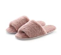 Pantolette "Hausschuh, Pantoffel", Damen, Gr. 36/37, rosa (rosé), Obermaterial: 100% Textilmaterial. Decksohle: 100% Textilmaterial. Futter: 100% Textilmaterial. Laufsohle: 100% Synthetik, VIVANCE DRE