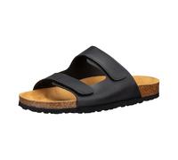 Pantolette Herren Klettverschluss schwarz LICO Bioline VelcroSchwarz / 46