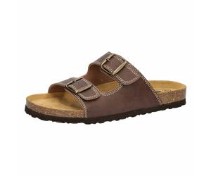 Pantolette Herren Schnallen braun LICO Bioline Man Soft - Braun / 44