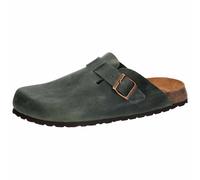 Pantolette Herren Schnallen grün LICO Bioline Clog Leather - Grün / 37