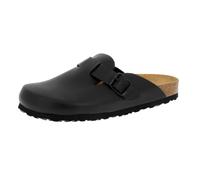 Pantolette Herren Schnallen schwarz LICO Bioline Clog - Schwarz / 42