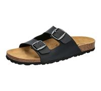 Pantolette Herren Schnallen schwarz LICO Bioline - Schwarz / 40