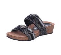 Pantolette LAZAMANI "Lazamani Pantoletten Leder", Damen, Gr. 38, schwarz, Leder, casual, Schuhe (47036230-38) schwarz