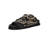 Pantolette INUOVO "INUOVO Pantoletten Leder", Damen, Gr. 37, schwarz, Leder, Schuhe Pantolette (98886146-37) schwarz