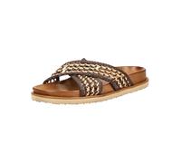 Pantolette INUOVO "INUOVO Pantoletten Leder", Damen, Gr. 40, braun (chocolate), Leder, casual, Schuhe (55040243-40) chocolate