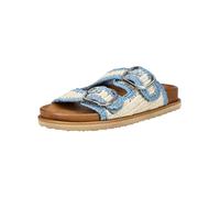 Pantolette INUOVO "INUOVO Pantoletten Textil", Damen, Gr. 40, blau (azur), Textil, Schuhe Pantolette (48376952-40) azur