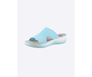 Pantolette JANA, Damen, Gr. 38, blau (eisblau), Textil, Schuhe Pantolette (25602845-38) eisblau