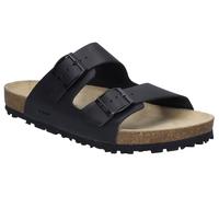 Pantolette JOSEF SEIBEL "Josef 01", Herren, Gr. 50, schwarz, Leder, Schuhe Pantolette, Sommerschuh, Schlappen, Sandale mit softem Fußbett (20252356-50) schwarz