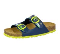 Pantolette Jungen Schnallen blau LICO Bioline Motru - Blau / 34