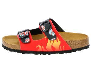 Pantolette Jungen Schnallen rot LICO Bioline Emergency - Rot / 32