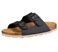 Pantolette Jungen Schnallen schwarz LICO Bioline KidsSchwarz / 28