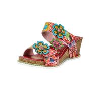Pantolette LAURA VITA "LAURA VITA Pantoletten Leder", Damen, Gr. 38, multi, Leder, Schuhe Pantolette (40274749-38) multi