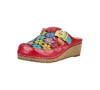 Pantolette LAURA VITA "LAURA VITA Pantoletten Leder", Damen, Gr. 41, bunt (rot), Leder, Schuhe Pantolette (91959630-41) rot