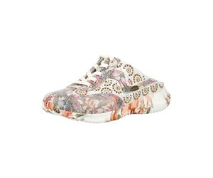 Pantolette LAURA VITA "LAURA VITA Pantoletten Leder/Textil", Damen, Gr. 37, bunt (beige), Leder, Textil, Schuhe Pantolette (70003213-37) beige
