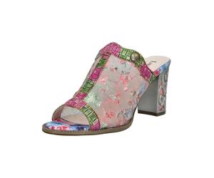 Pantolette LAURA VITA "LAURA VITA Pantoletten Leder/Textil", Damen, Gr. 37, rosa, Leder, Textil, Schuhe Pantolette (19070610-37)