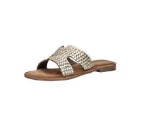 Pantolette LAZAMANI "Lazamani Pantoletten Leder", Damen, Gr. 36, gold, Leder, Schuhe Pantolette (60770045-36) gold