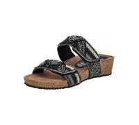 Pantolette LAZAMANI "Lazamani Pantoletten Leder", Damen, Gr. 38, schwarz, Leder, casual, Schuhe (47036230-38) schwarz