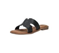 Pantolette LAZAMANI "Lazamani Pantoletten Leder", Damen, Gr. 42, schwarz, Leder, Schuhe Pantolette (81162343-42) schwarz