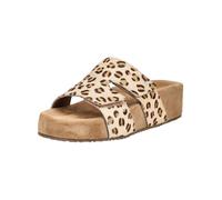 Pantolette LAZAMANI "Lazamani Pantoletten Leder/Textil", Damen, Gr. 41, leopard, Leder, Textil, Schuhe Pantolette (65847334-41) leopard