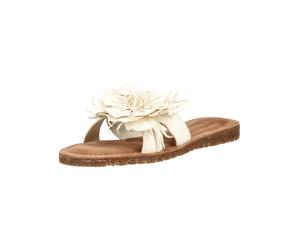 Pantolette LAZAMANI "Lazamani Pantoletten Leder/Textil", Damen, Gr. 41, weiß, Leder, Textil, Schuhe Pantolette (22137402-41) weiß