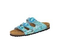 Lico Pantolette Bioline Lady Power Damen Türkis/Lemon Größe 41