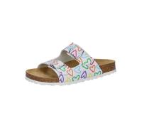Lico Damen Bioline Heart Pantoletten, Weiß, 38 EU