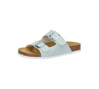 Pantolette LICO "Bioline Pantolette", Damen, Gr. 41, blau (türkis, silber), Obermaterial: 100% Synthetik synthetic., Schuhe Pantolette (76204465-41) türkis, silber