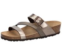 Pantolette LICO "Natural Glitter", Damen, Gr. 42, braun, Synthetik, Schuhe Pantolette (87644825-42) braun