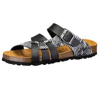 Lico Damen Bioline Flora Hausschuh, Schwarz, 40 EU