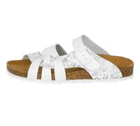 Lico Damen Bioline Flora Hausschuh, Weiß Silber, 41 EU