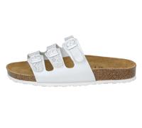 Pantolette LICO "Pantolette Bioline Flower", Damen, Gr. 39, weiß, Synthetik, Schuhe Pantolette (494728-39) weiß