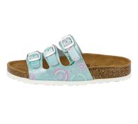 Pantolette LICO "Pantolette Bioline Flower Kids", Mädchen, Gr. 29, grün, Synthetik, Schuhe Pantolette (57820508-29) grün