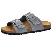 Pantolette LICO "Pantolette Bioline Juana", Damen, Gr. 39, grau, Leder, Schuhe Pantolette (83848413-39) grau