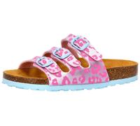 Lico Unisex Bioline Kids Pantoletten, Rosa Türkis, 27 EU