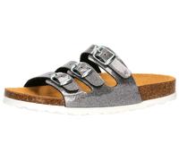 Lico Mädchen Bioline Kids Glitter Hausschuh, silber, 32 EU